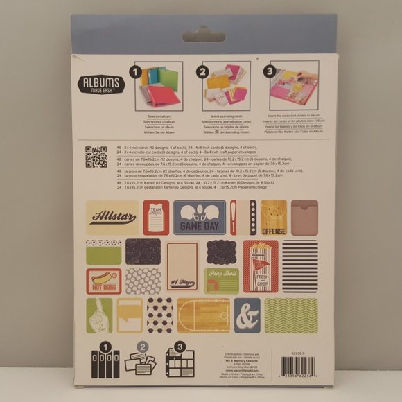 Albums Made Easy Card Set by We R Memory Keepers GAME DAY | 100 Cards - Picture 2 of 4